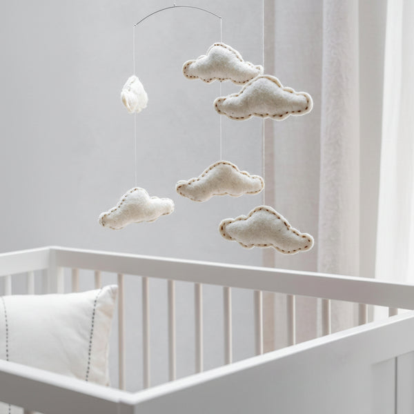 Classic Nursery Clouds Hanging Mobile