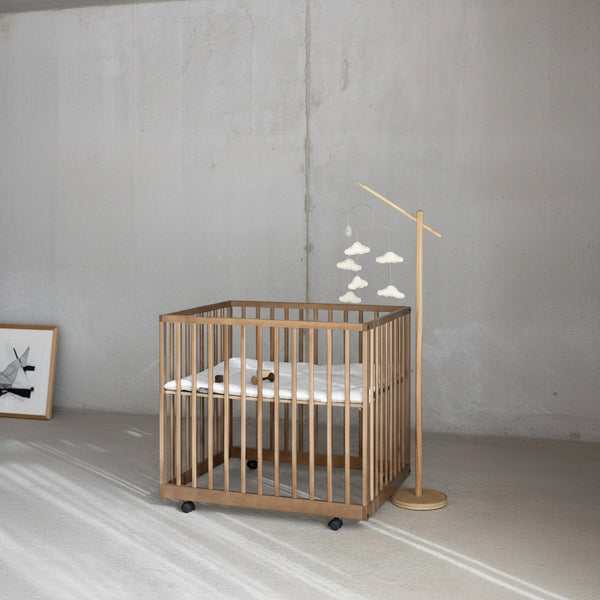 Wooden Mobile Floor Stand