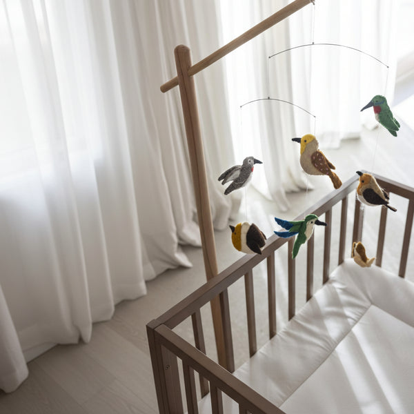 Wooden Mobile Floor Stand