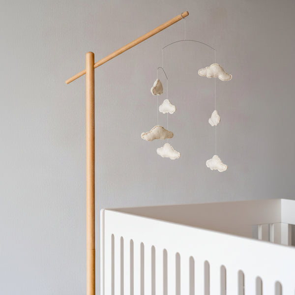 Wooden Mobile Floor Stand