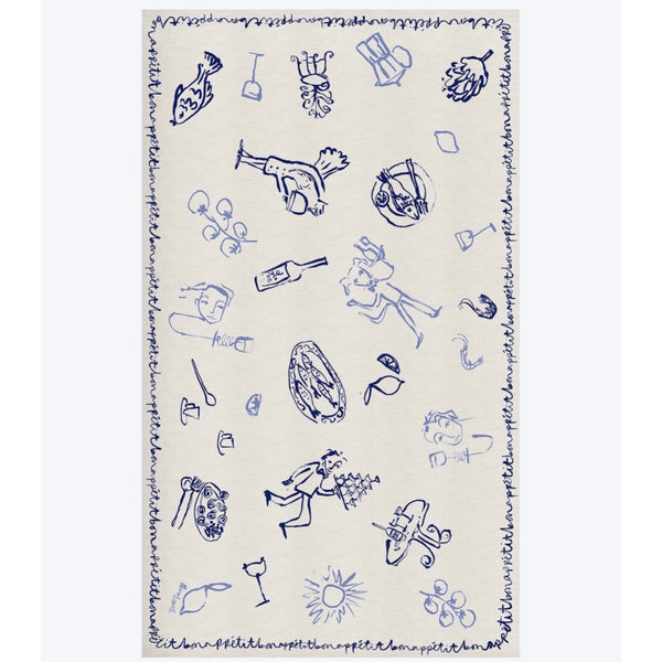 Bon Appétit Linen Tablecloth