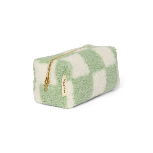 Nappy, Wipes & Essentials Checkerboard Mama Pouch (Pistachio)