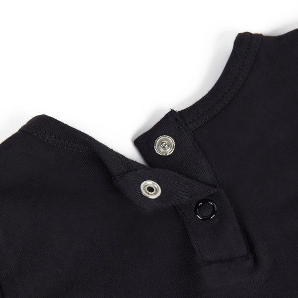 Black Carminho Body Suit with Detachable Collar