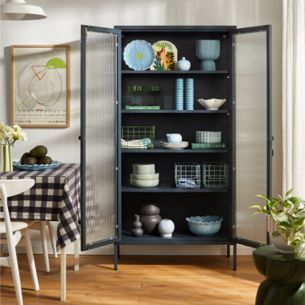 The Collector Mustard Made Storage Cabinet (Slate)