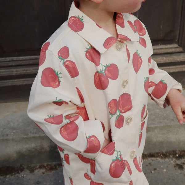 Fen Strawberry Print Overshirt Jacket (Fragola)