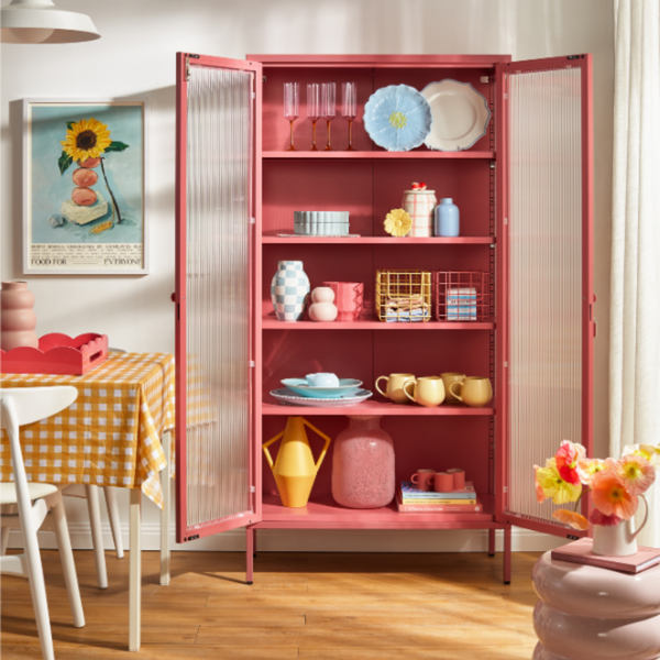 The Collector Mustard Made Storage Cabinet (Berry)