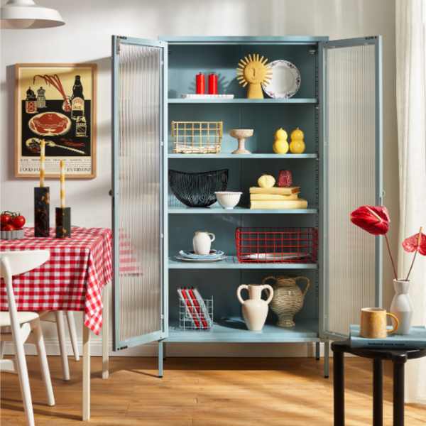 The Collector Mustard Made Storage Cabinet (Ocean)