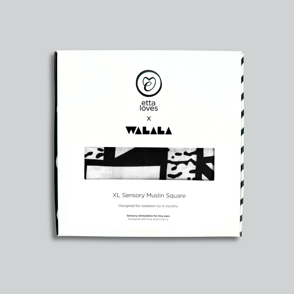 Etta Loves x Camille Walala XL Sensory Baby Muslin (Monochrome)