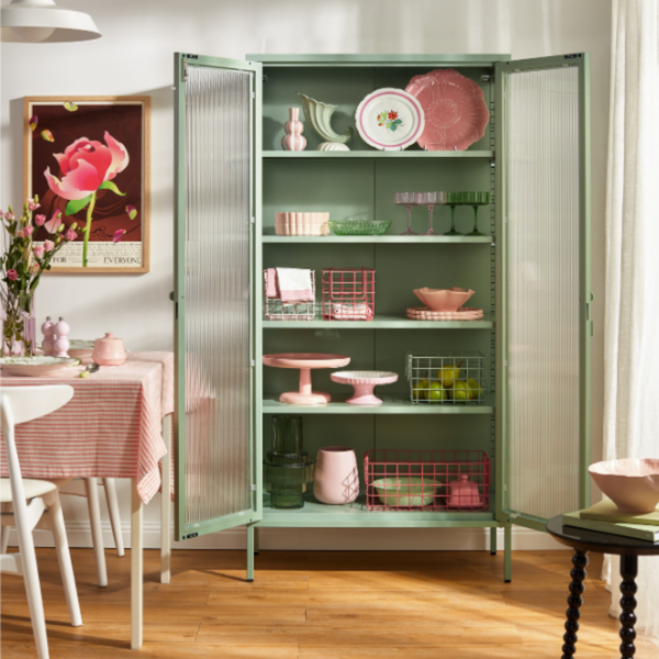 The Collector Mustard Made Storage Cabinet (Sage)