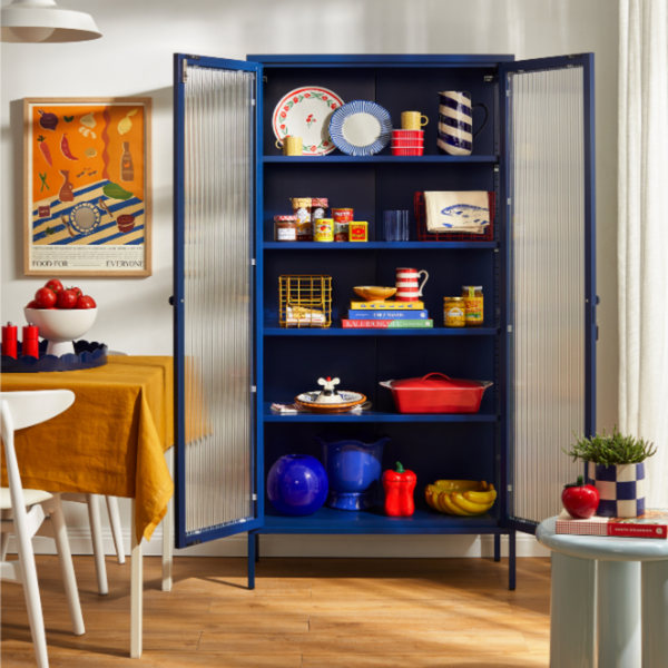 The Collector Mustard Made Storage Cabinet (Navy)
