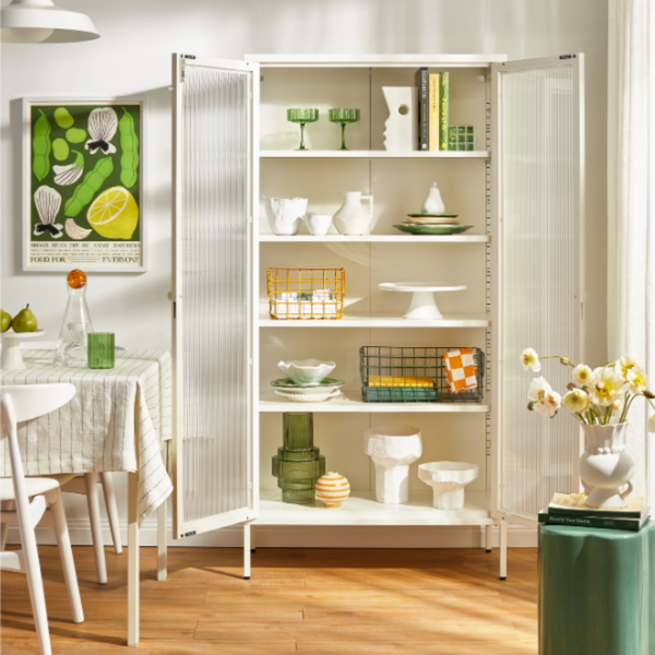 The Collector Mustard Made Storage Cabinet (Chalk)