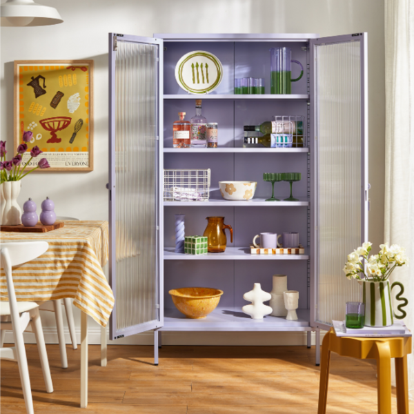 The Collector Mustard Made Storage Cabinet (Lilac)