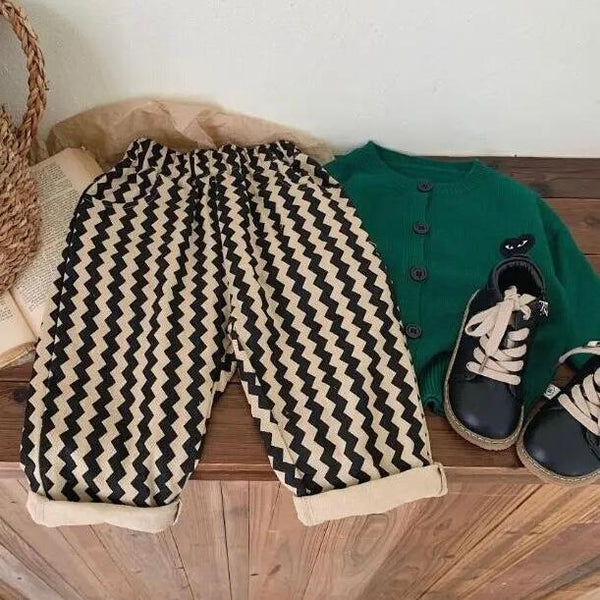 Zig Zag Stripe Trousers