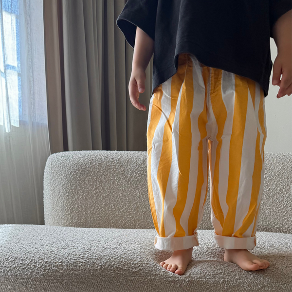 Childrens Unisex Oversized Pinstripe Pants - Main Image