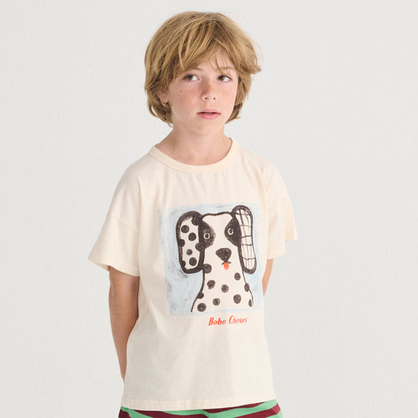 Van Dog Face Cotton T-shirt (White)