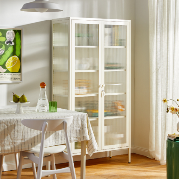 The Collector Mustard Made Storage Cabinet (Chalk)