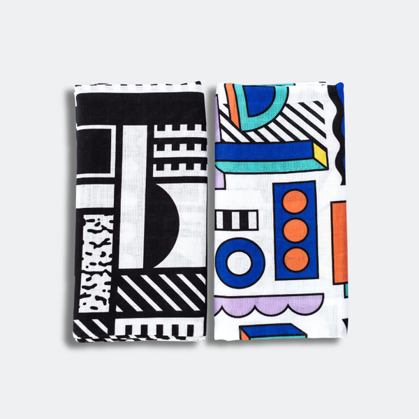 Etta Loves x Camille Walala Sensory Printed Muslins (Pack of 2)