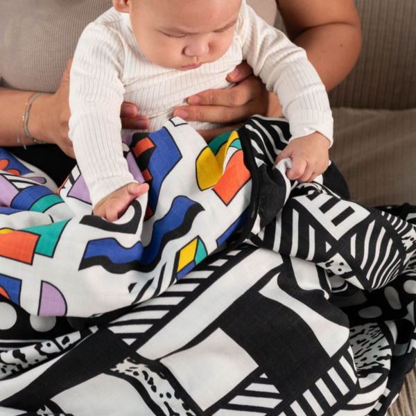 Etta Loves x Camille Walala Reversible Sensory Muslin Blanket