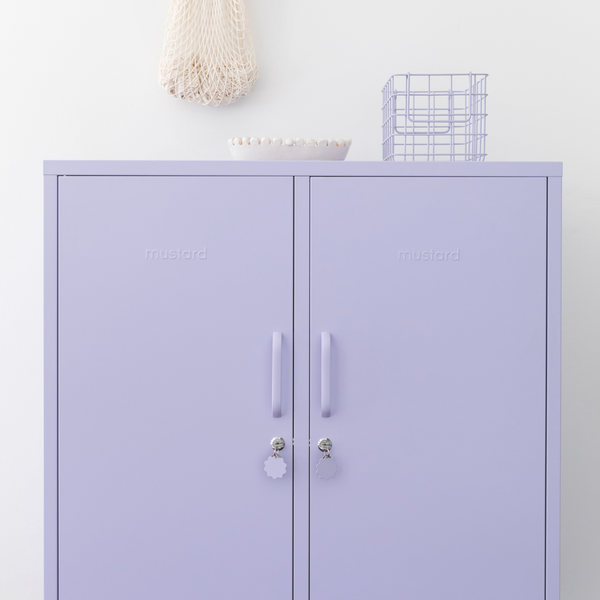 The Midi Double Door Locker Cabinet (Lilac)