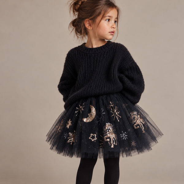 Yvonne Sequin Dreamy Print Tulle Tutu Skirt (Sognante)