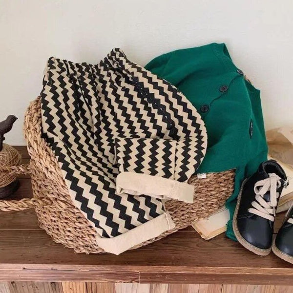 Zig Zag Stripe Trousers