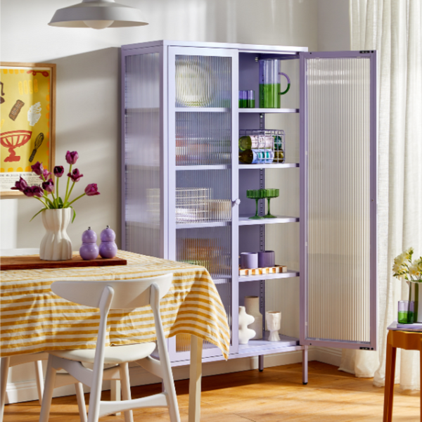 The Collector Mustard Made Storage Cabinet (Lilac)