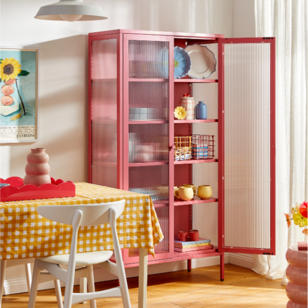 The Collector Mustard Made Storage Cabinet (Berry)