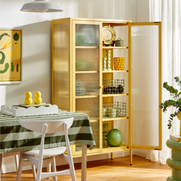 The Collector Mustard Made Storage Cabinet (Butter)