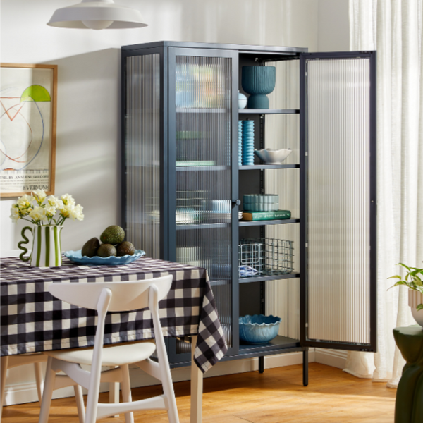 The Collector Mustard Made Storage Cabinet (Slate)