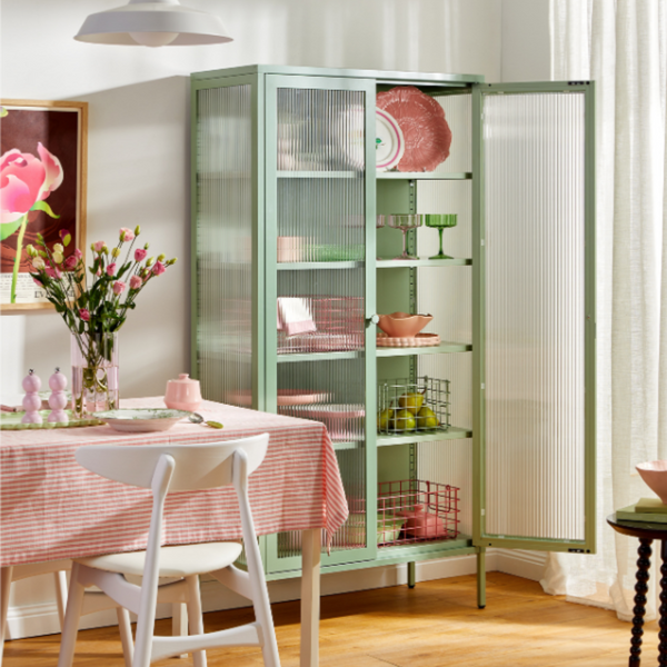 The Collector Mustard Made Storage Cabinet (Sage)