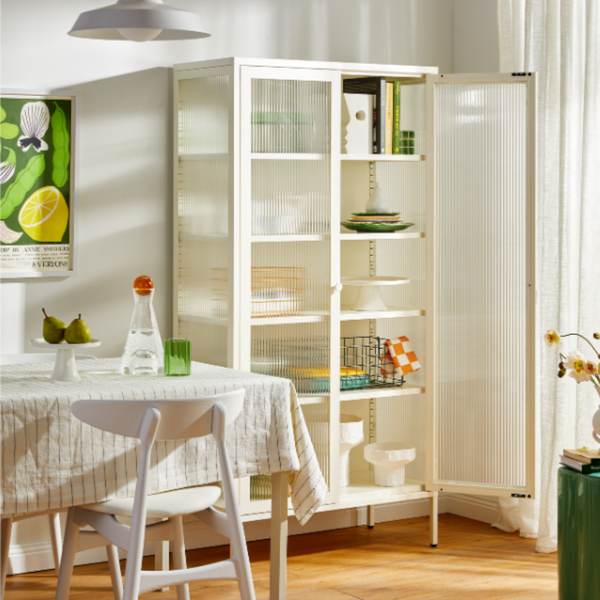 The Collector Mustard Made Storage Cabinet (Chalk)