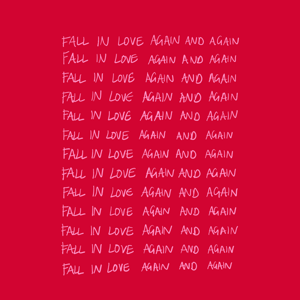 'Fall In Love again and again' Red Charli XCX Music Art Print