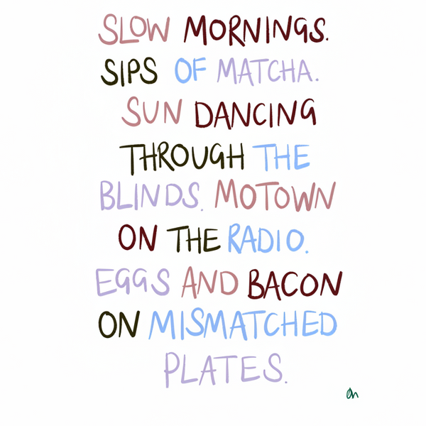 'Slow Mornings' Art Print