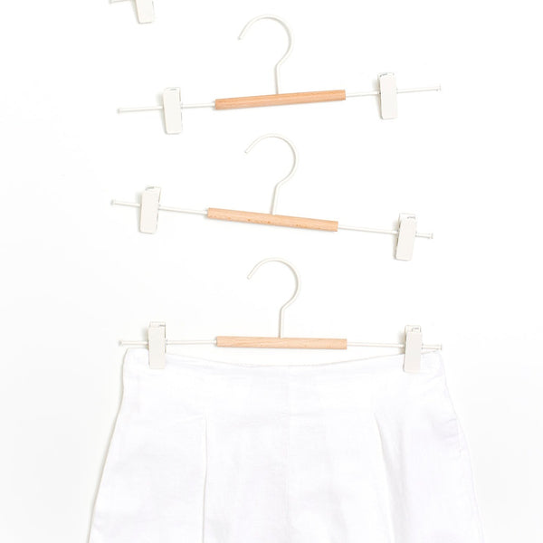 Adult Coated Wire Clip Hangers Set of 5 (Chalk)