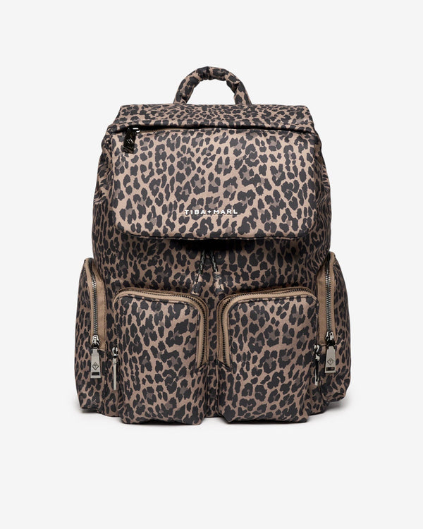 Alto Changing Backpack (Brown Tonal Leopard)