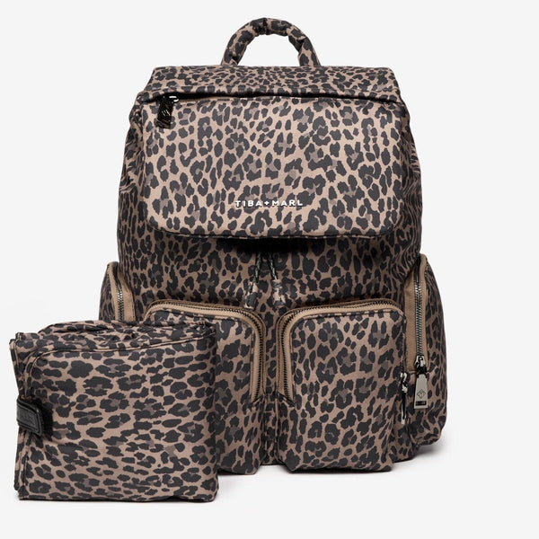 Alto Changing Backpack (Brown Tonal Leopard)