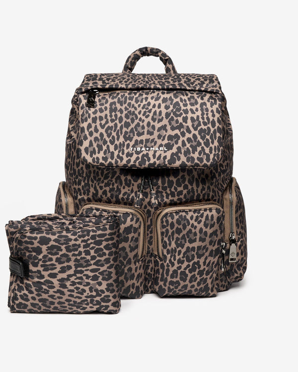 Alto Changing Backpack (Brown Tonal Leopard)