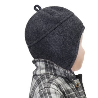 Alvar Wool Blend Baby Bonnet Beanie with Ties