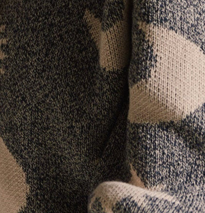 Cozmo Moon + Star Midnight Organic Knit Blanket