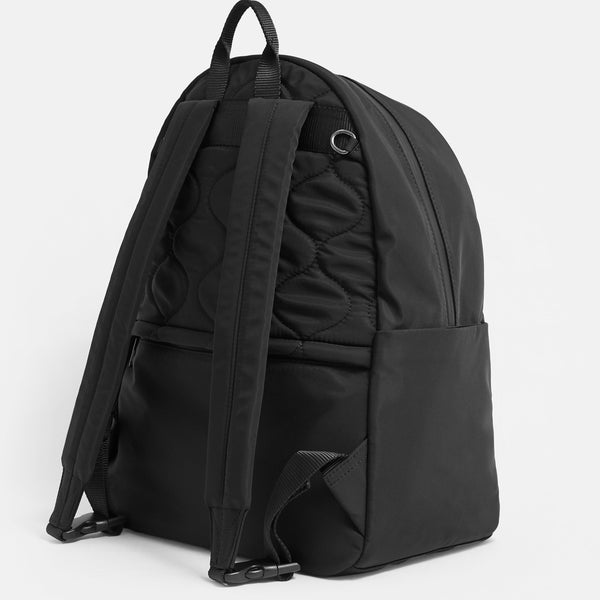 Ana Eco Baby Change Backpack + Quilted Change Mat (Black)