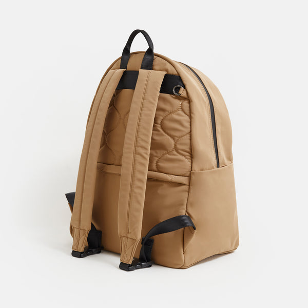 Ana Eco Baby Change Backpack + Quilted Change Mat (Camel)