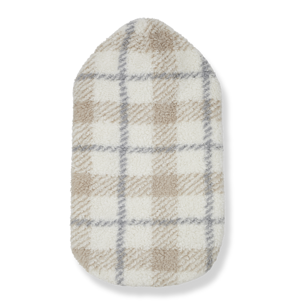 Aran Checked Fleece Baby Nest (Ecru)