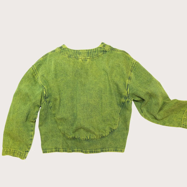 Artemis Acid Green Overdye Denim Jacket