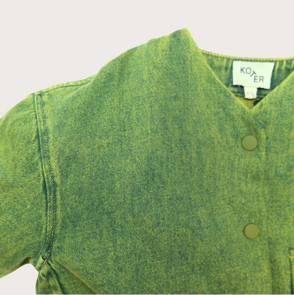 Artemis Acid Green Overdye Denim Jacket