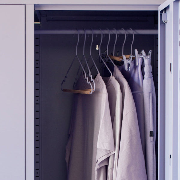 Adult Coated Wire Top Hangers Set of 10 (Lilac)