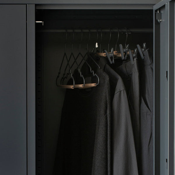 Adult Coated Wire Top Hangers Set of 10 (Slate)