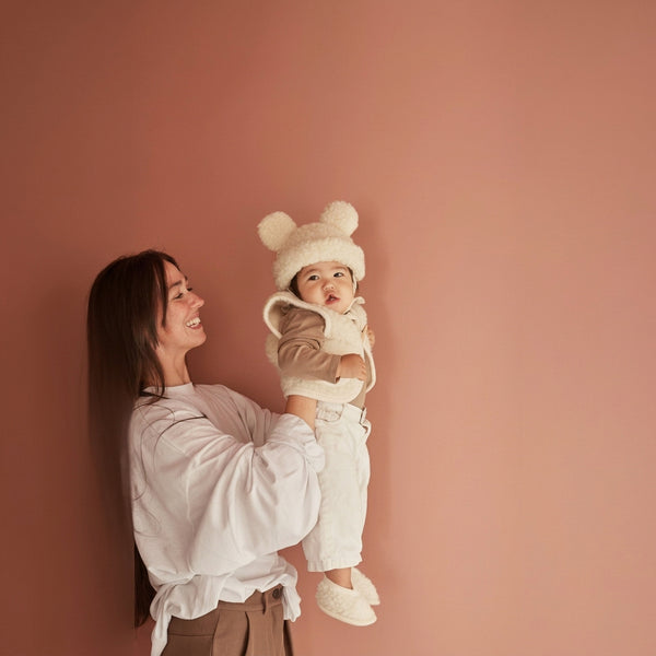 Bini Merino Teddy Hat (Milk)