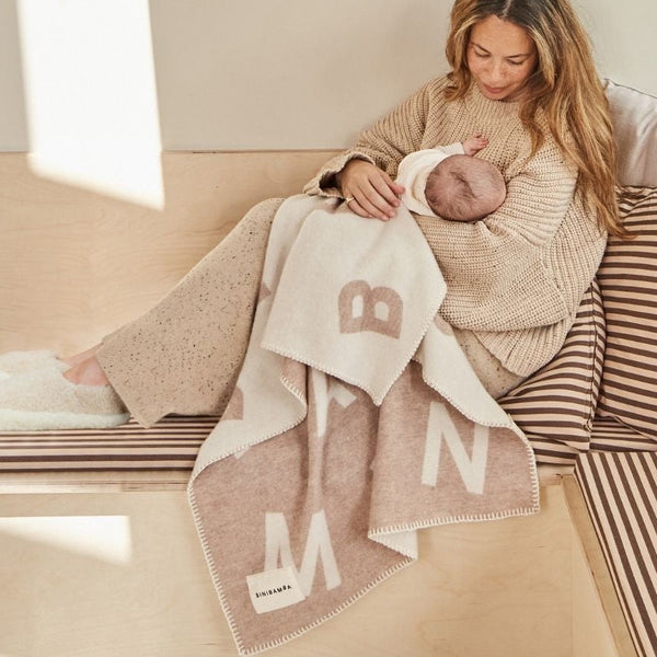 Merino Wool Bini Blanket (Alphabet)