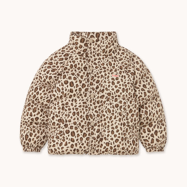 Animal Print Short Padded Puffer Jacket