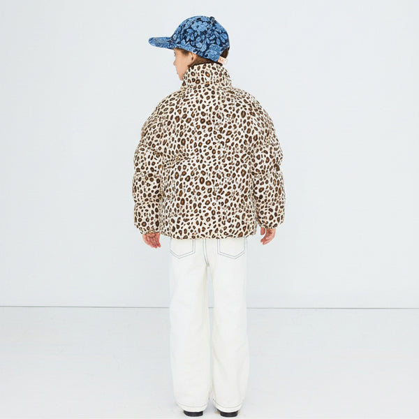 Animal Print Short Padded Puffer Jacket